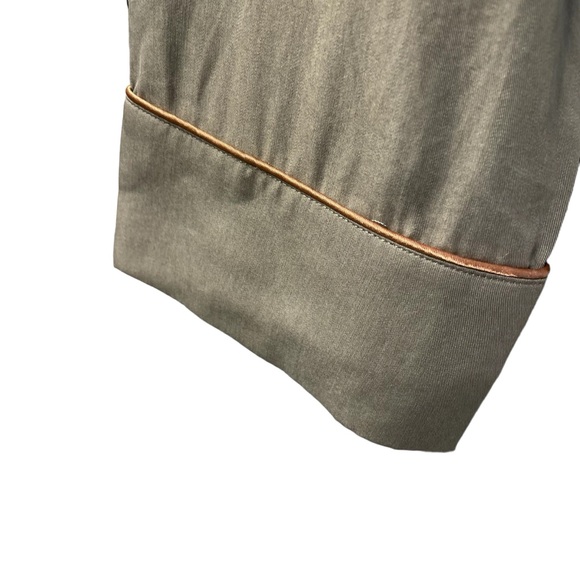 NWT Scotch & Soda Pyjama Loose Fit Belted Blazer Green Army Size Extra Small - Picture 4 of 11